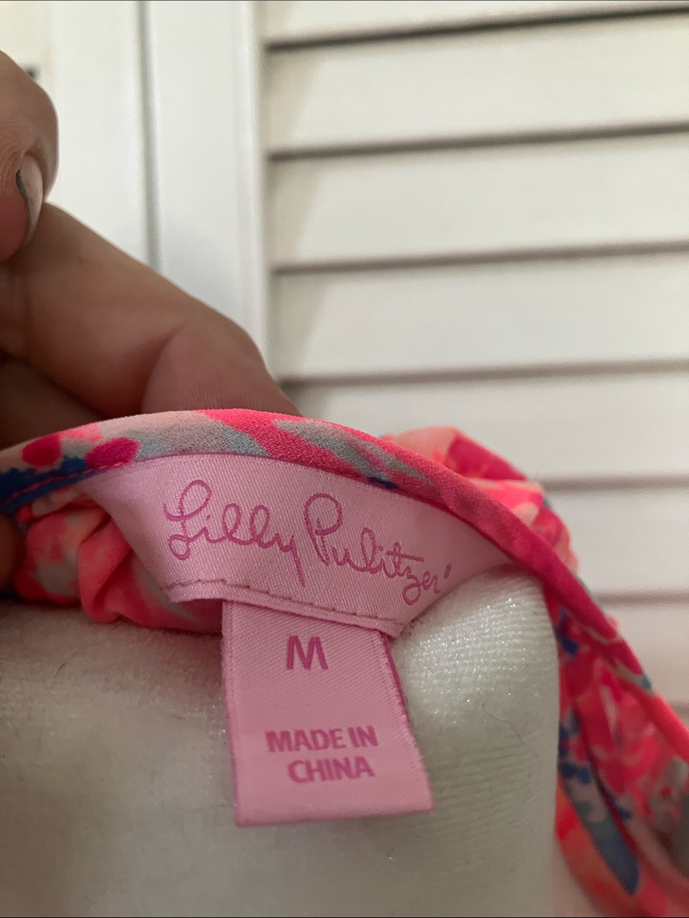 Lilly Pultzer Pascha Pink Aquadesica Elora Ruffle Shoulder Blouse - Picture 2 of 14